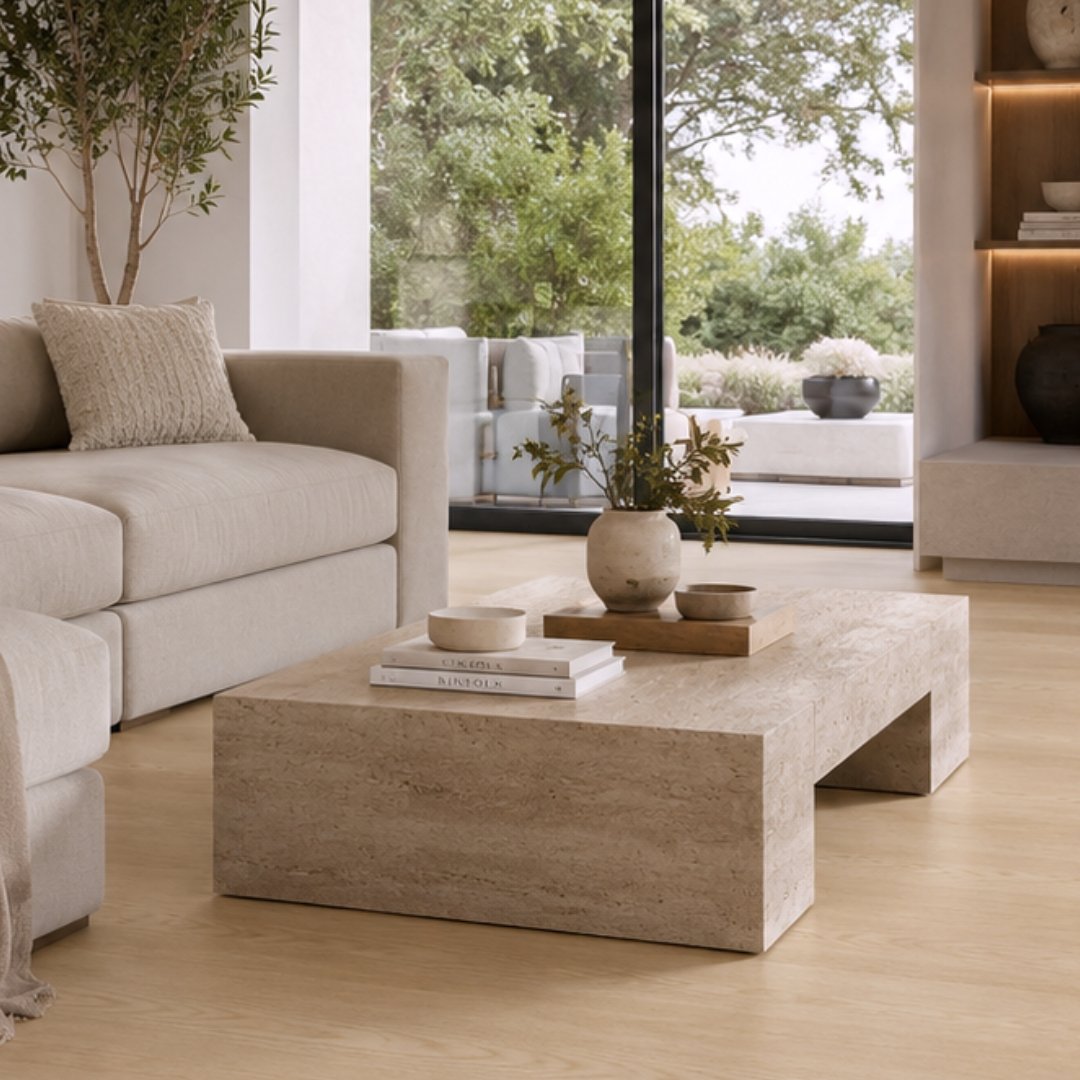Rechte Planken Oak White in interieur