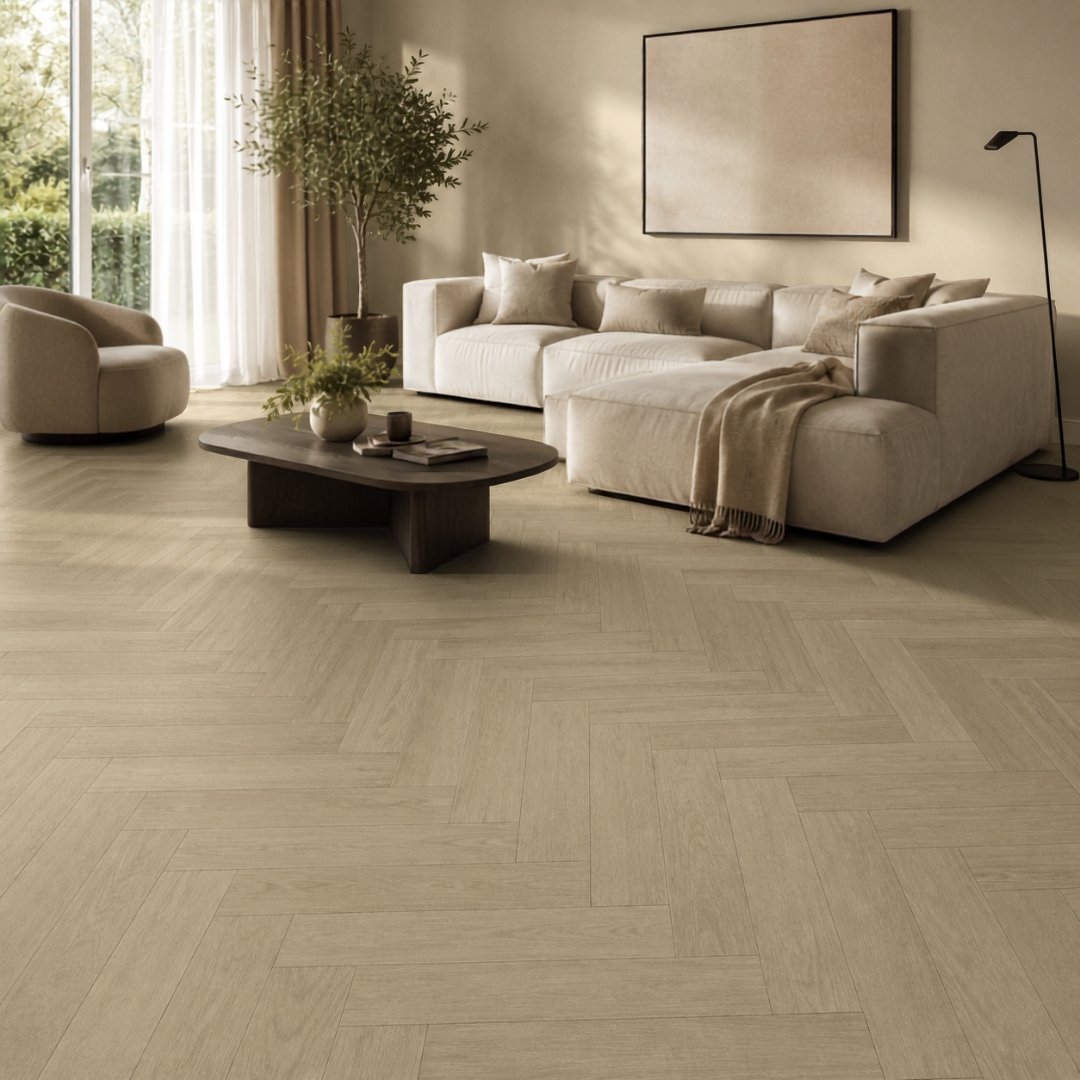 Visgraat Mocha Oak in interieur